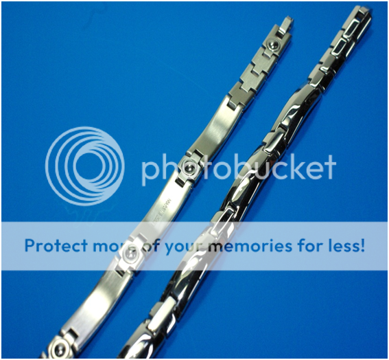 JAPAN/JAPANESE BRACELET GERMANIUM GE/STAINLESS/TITANIUM PEAK PINE